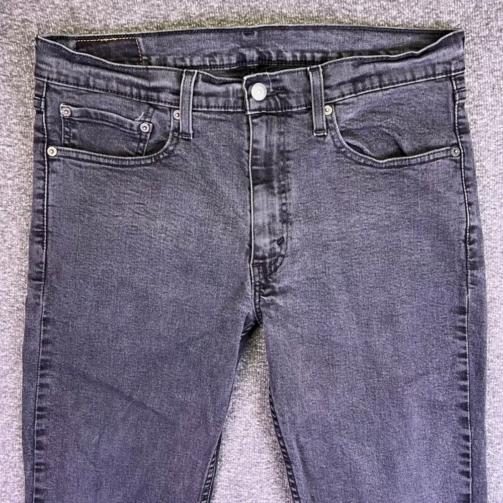 Levis 514 Jeans Men 34x30 Black Straight Classic Stretch Denim Casual Grunge EUC